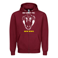 Burgundy against me wave tour 2022 Zipper Hoodie - linhVisuals