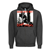 Charcoal Heather against me white crosses tour 2022 Zipper Hoodie - linhVisuals