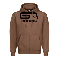 Chestnut GROOVE ARMADA Zipper Hoodie - linhVisuals