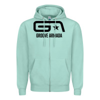 Seafoam GROOVE ARMADA Zipper Hoodie - linhVisuals