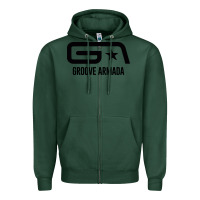 Sports Green GROOVE ARMADA Zipper Hoodie - linhVisuals