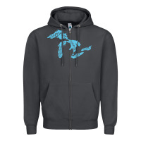 Smoke great lakes of michigan Zipper Hoodie - linhVisuals