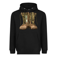 Black soldier boots Heavyweight Hoodie - RanaPortraitStore