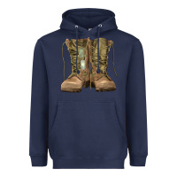 Navy soldier boots Heavyweight Hoodie - RanaPortraitStore