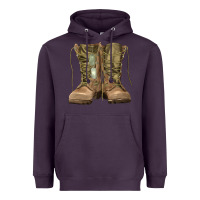 Plum soldier boots Heavyweight Hoodie - RanaPortraitStore