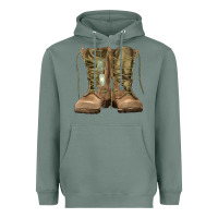 Sage soldier boots Heavyweight Hoodie - RanaPortraitStore