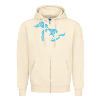 Sandshell great lakes of michigan Zipper Hoodie - linhVisuals
