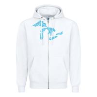 White great lakes of michigan Zipper Hoodie - linhVisuals