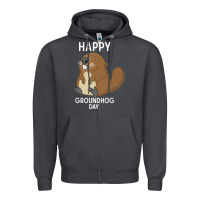 Smoke happy groundhog day respect the shadow funny spring prediction holiday Zipper Hoodie - linhVisuals