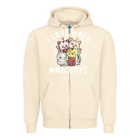 Sandshell i love math and cats mountain heart mathematics lover gifts cute and f Zipper Hoodie - linhVisuals