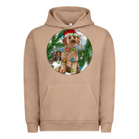 Pigment Burro Cockapoo Christmas Urban Hoodie - RanaPortraitStore
