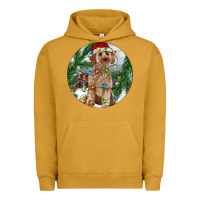 Pigment Peanut Butter Cockapoo Christmas Urban Hoodie - RanaPortraitStore