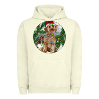 Pigment Pistachio Cockapoo Christmas Urban Hoodie - RanaPortraitStore