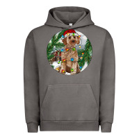 Pigment Tornado Cockapoo Christmas Urban Hoodie - RanaPortraitStore