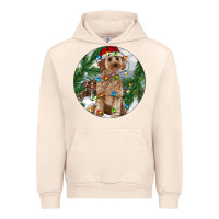Sandshell Cockapoo Christmas Urban Hoodie - RanaPortraitStore