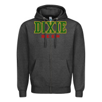 Charcoal Heather Dixie Beer Zipper Hoodie - linhVisuals