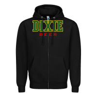 Black Dixie Beer Zipper Hoodie - linhVisuals