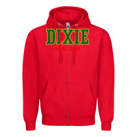 Red Dixie Beer Zipper Hoodie - linhVisuals