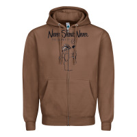 Chestnut Never SHOUT Never Zipper Hoodie - linhVisuals