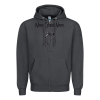 Smoke Never SHOUT Never Zipper Hoodie - linhVisuals