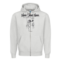 Dove Grey Never SHOUT Never Zipper Hoodie - linhVisuals