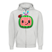 Dove Grey cocomelon, kids, kindergarten, kids songs Zipper Hoodie - linhVisuals