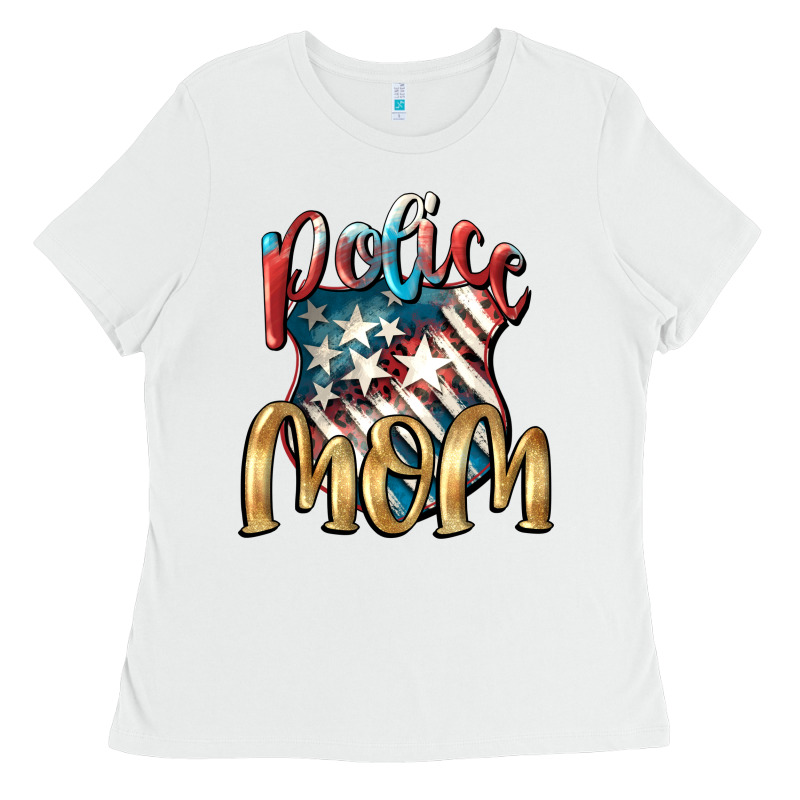 Police Mom Ladies Tee by FaDigitalArtStudio | Teevron