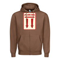 Chestnut this way up Zipper Hoodie - linhVisuals