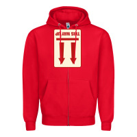 Red this way up Zipper Hoodie - linhVisuals