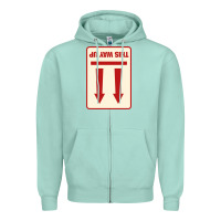 Seafoam this way up Zipper Hoodie - linhVisuals