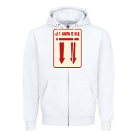 White this way up Zipper Hoodie - linhVisuals