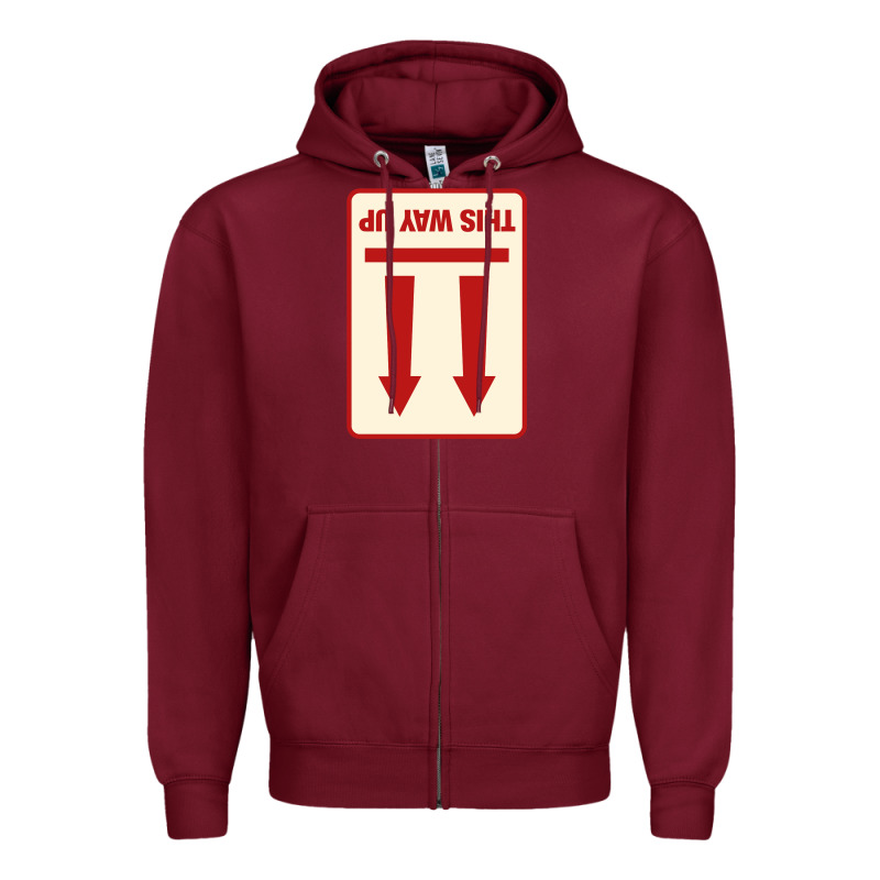 This Way Up Zipper Hoodie by linhVisuals | Teevron