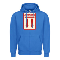 True Royal this way up Zipper Hoodie - linhVisuals