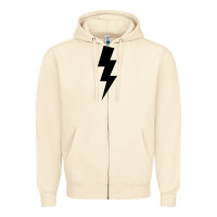 Sandshell lightning bolt Zipper Hoodie - linhVisuals
