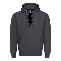 Smoke lightning bolt Zipper Hoodie - linhVisuals
