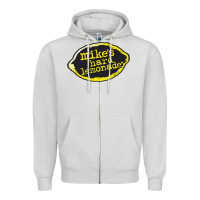 Dove Grey Mikes Harder Zipper Hoodie - linhVisuals