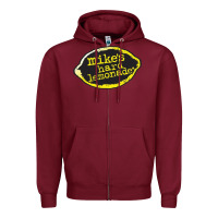 Burgundy Mikes Harder Zipper Hoodie - linhVisuals
