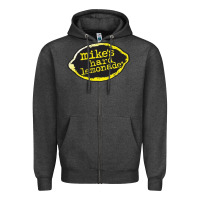 Charcoal Heather Mikes Harder Zipper Hoodie - linhVisuals