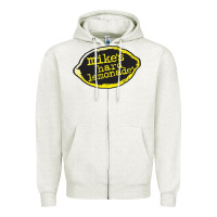 Oatmeal Heather Mikes Harder Zipper Hoodie - linhVisuals