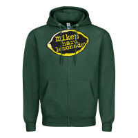 Sports Green Mikes Harder Zipper Hoodie - linhVisuals