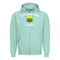 Seafoam lucky lithuanian irish flag shamrock leaf st patricks day Zipper Hoodie - linhVisuals