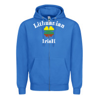 True Royal lucky lithuanian irish flag shamrock leaf st patricks day Zipper Hoodie - linhVisuals