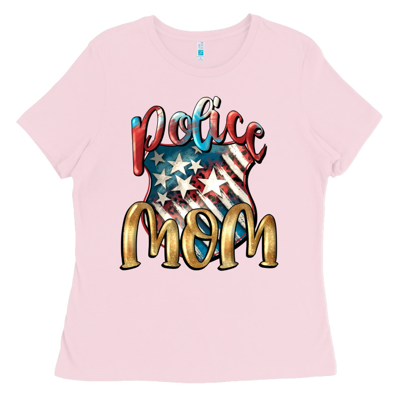 Police Mom Ladies Tee by FaDigitalArtStudio | Teevron