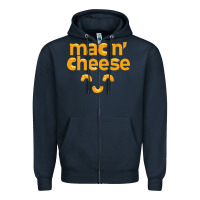 Navy mac n' cheese funny macaroni with cheese lover gift Zipper Hoodie - linhVisuals