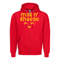 Red mac n' cheese funny macaroni with cheese lover gift Zipper Hoodie - linhVisuals