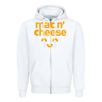 White mac n' cheese funny macaroni with cheese lover gift Zipper Hoodie - linhVisuals