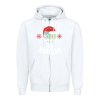 White mexican christmas sugar skull feliz navidad spanish speaking xmas gift Zipper Hoodie - linhVisuals