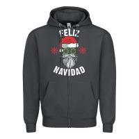 Smoke mexican christmas sugar skull feliz navidad spanish speaking xmas gift Zipper Hoodie - linhVisuals