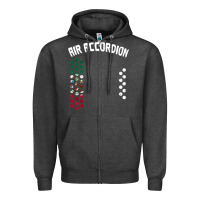 Charcoal Heather mexican flag air accordion music instrument lover gift Zipper Hoodie - linhVisuals