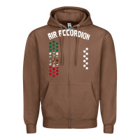 Chestnut mexican flag air accordion music instrument lover gift Zipper Hoodie - linhVisuals